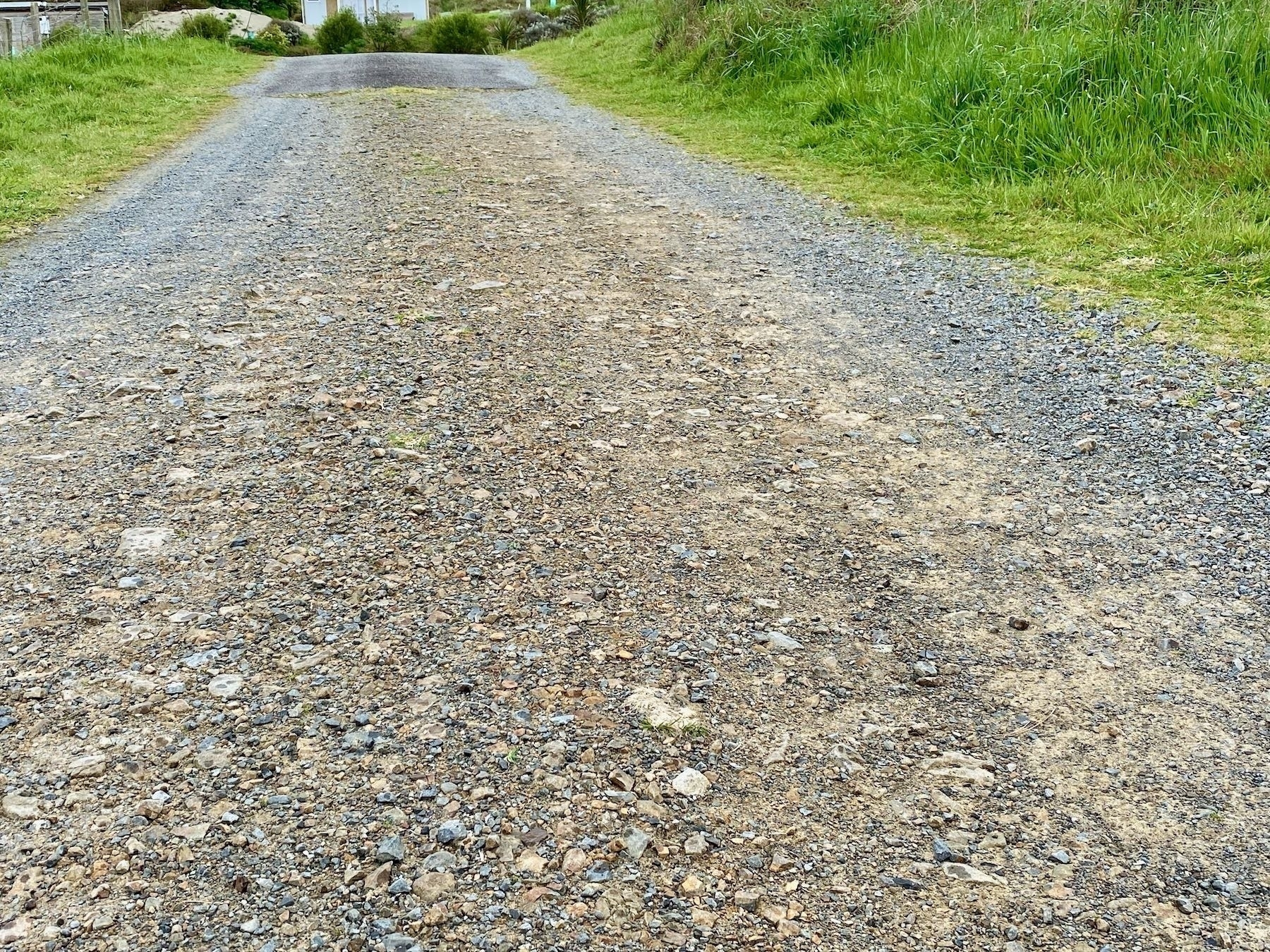 Close up of the lane rough surface. 