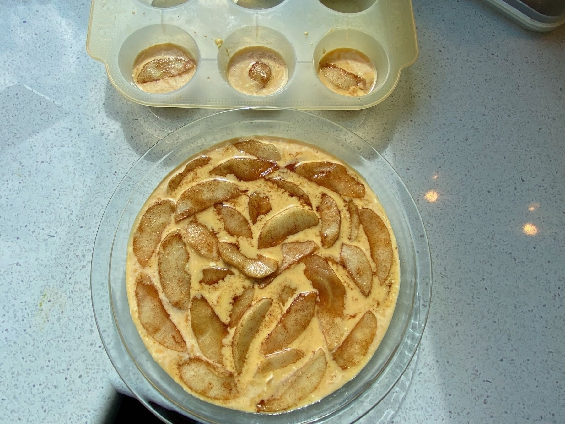 Dutch Apple Pancake before cooking. 