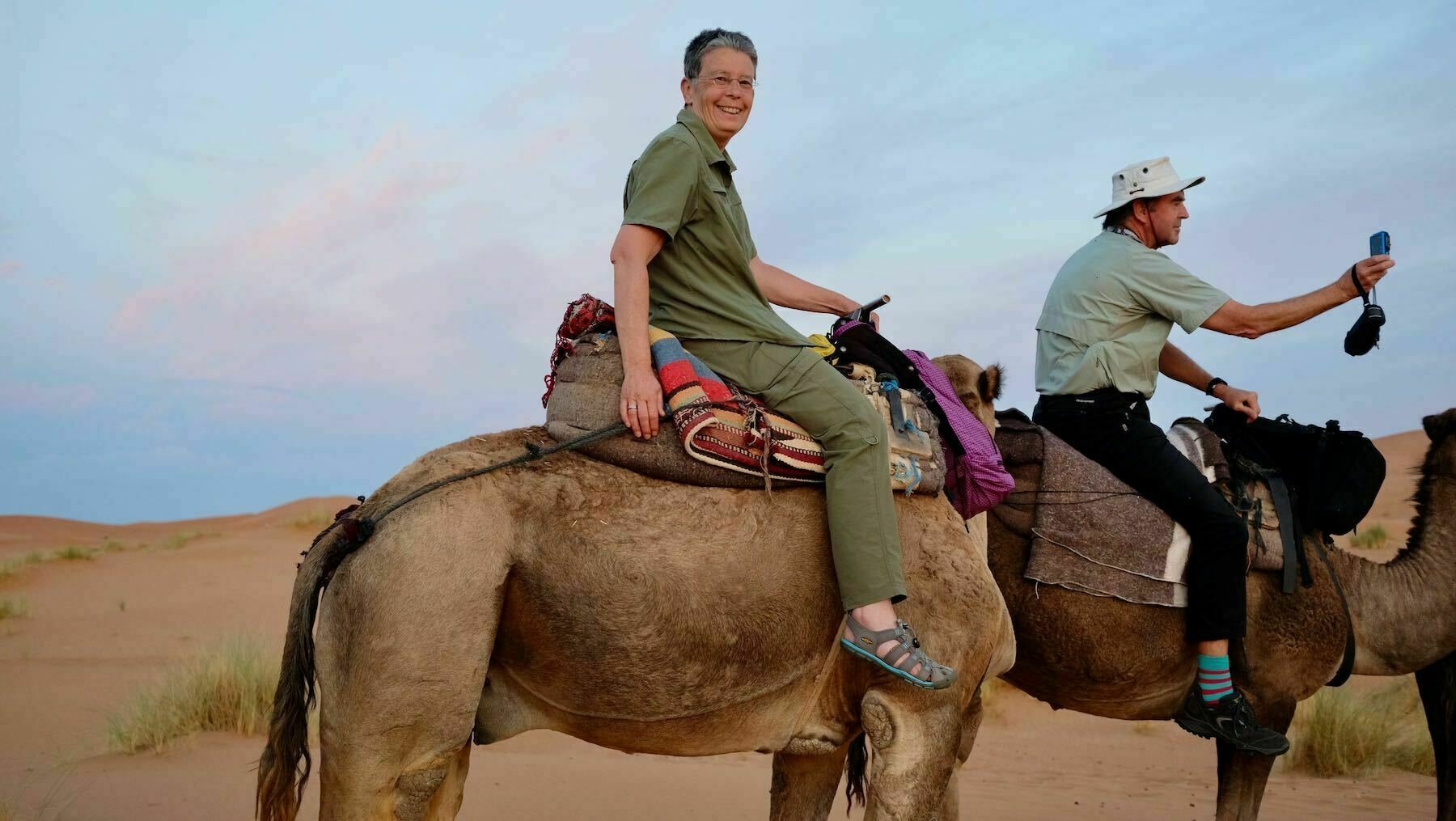Me on a camel in Morocco. 
