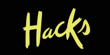 Hacks title card. 