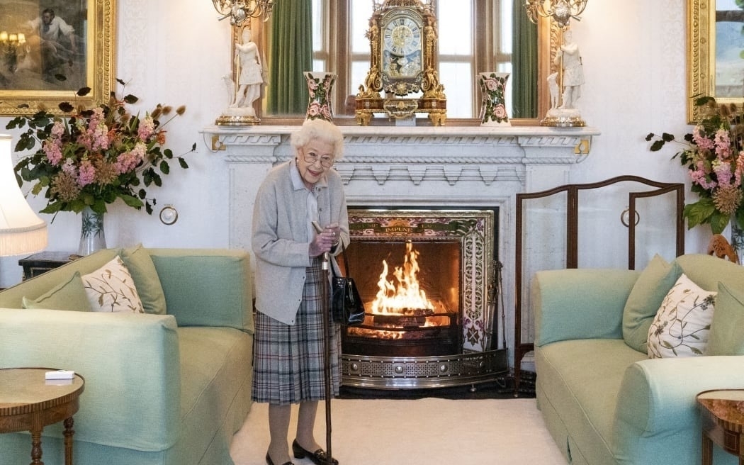 Queen Elizabeth at home. 