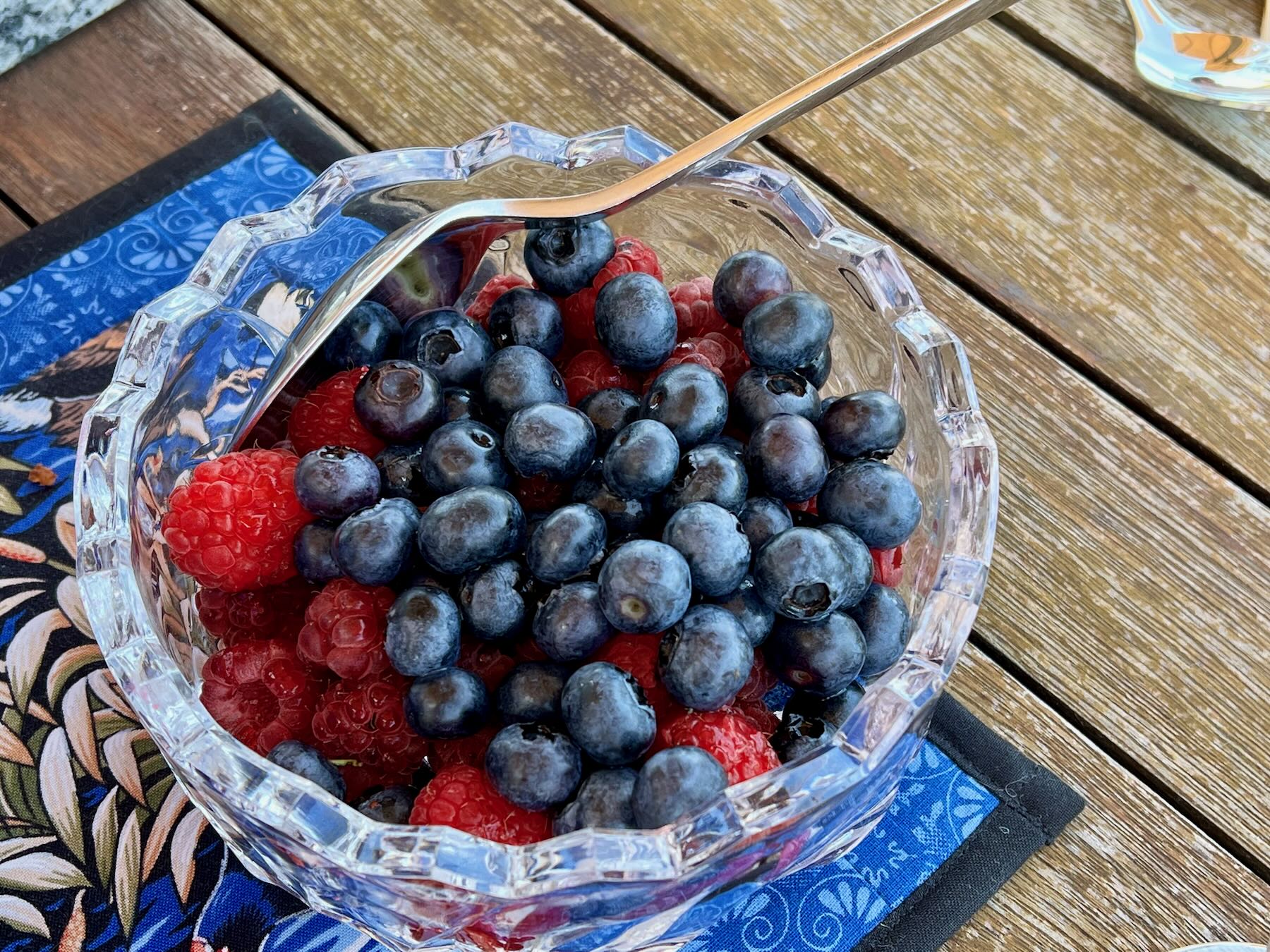 A bowl of fresh berries. 