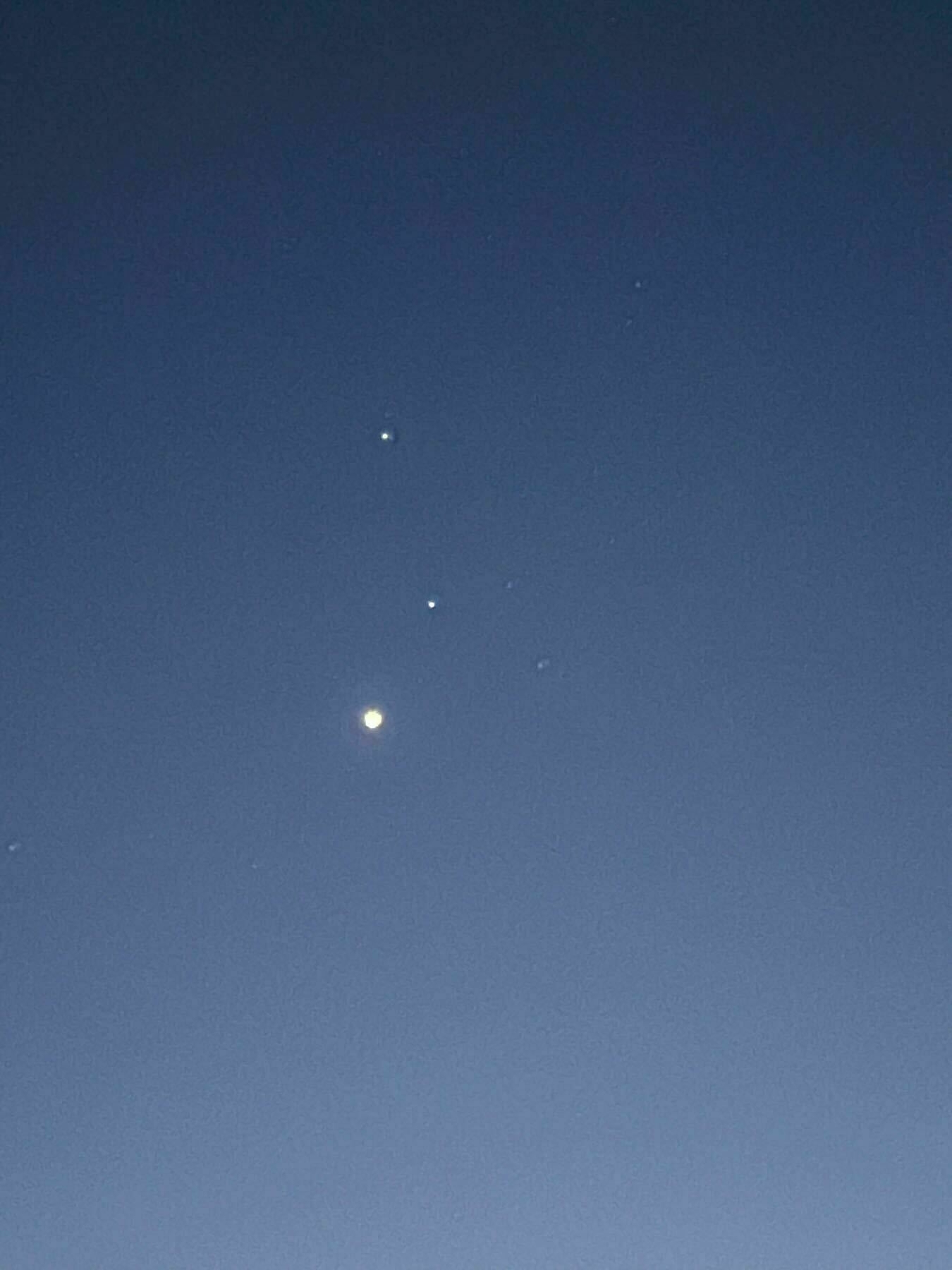 Venus, Saturn and Mars. 