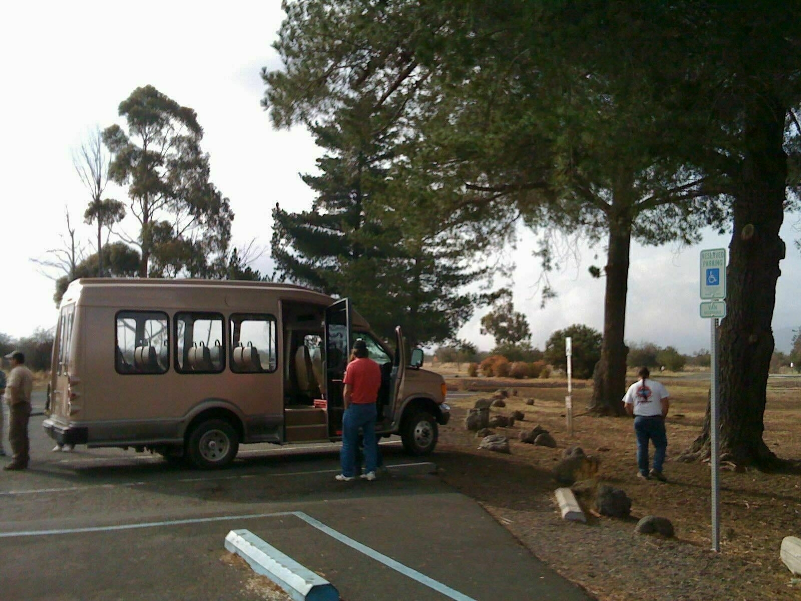 Mauna Kea visit — our small tour bus. 