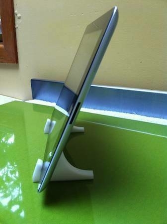 Printed iPad stand - side view. 
