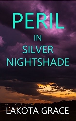 Book cover: Peril in Silver Nightshade. 