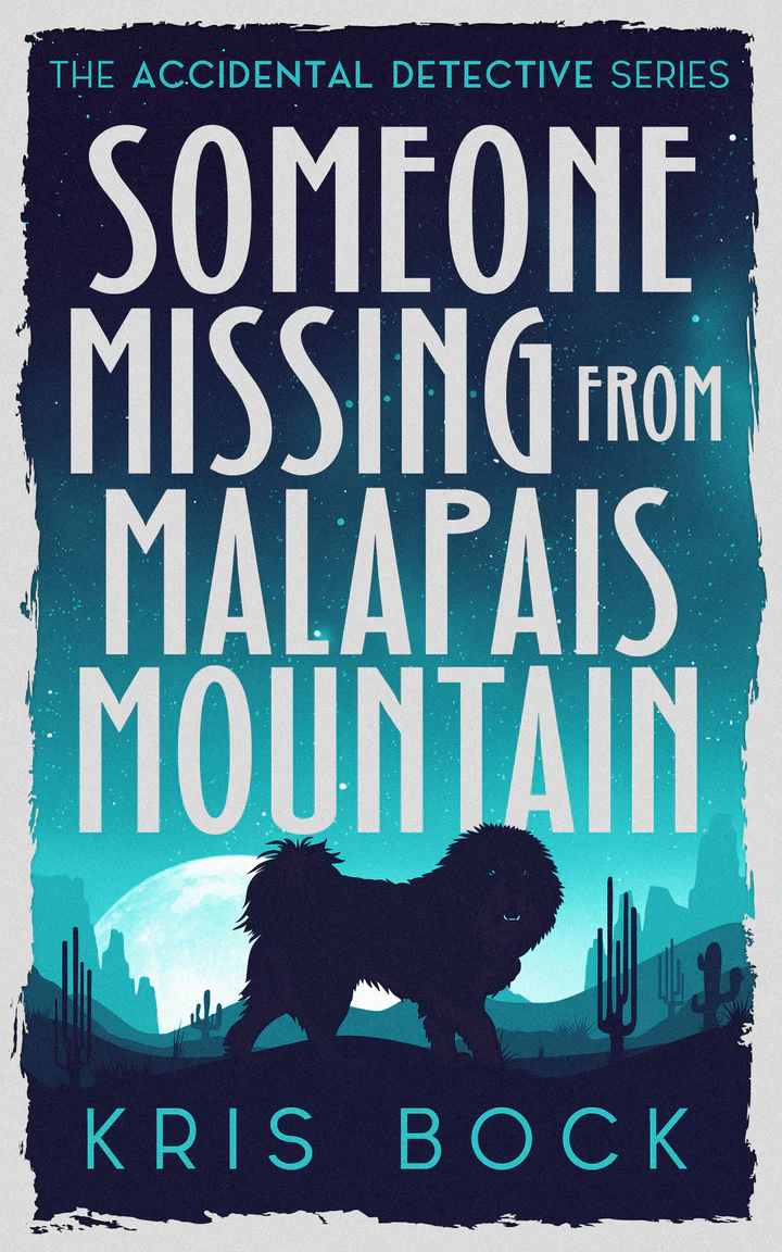 Book cover: Someone Missing from Malapais Mountain. 