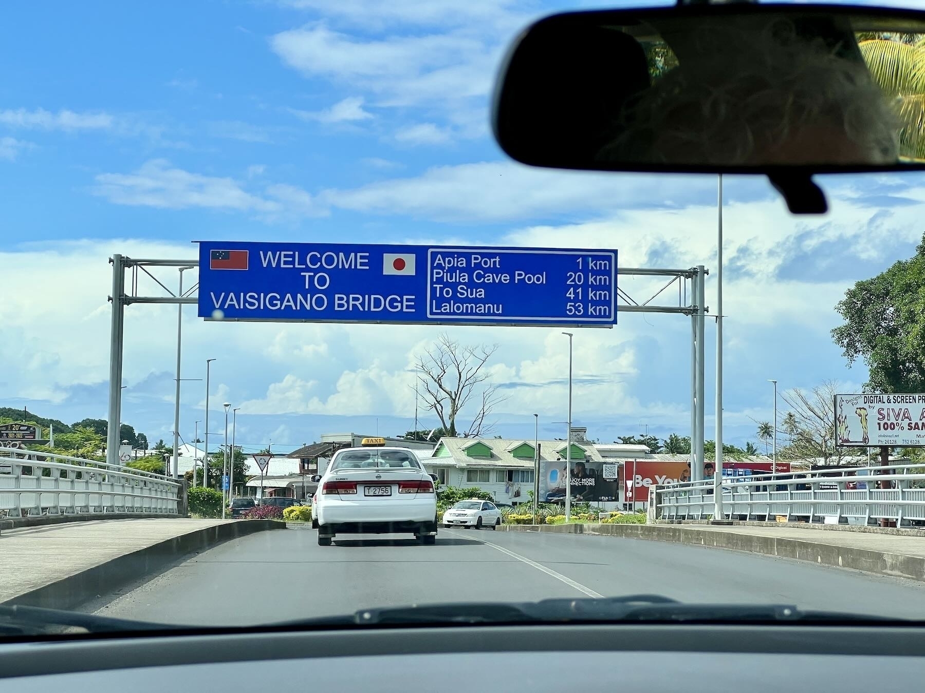 Welcome to Vaisigano Bridge in Apia. 