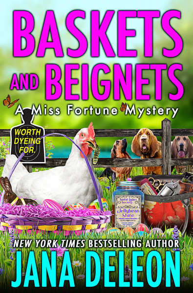 Book cover: Baskets and Beignets. 