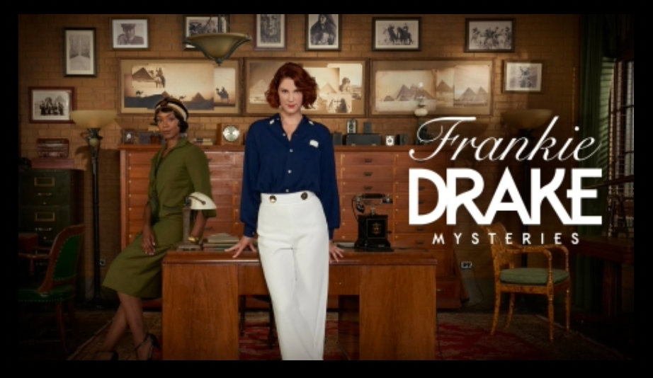 Cover shot for the Frankie Drake Mysteries. 