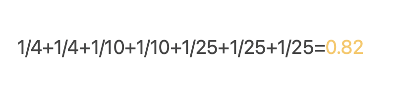 Math Notes takes an equation, such as adding fractions and displays the result.