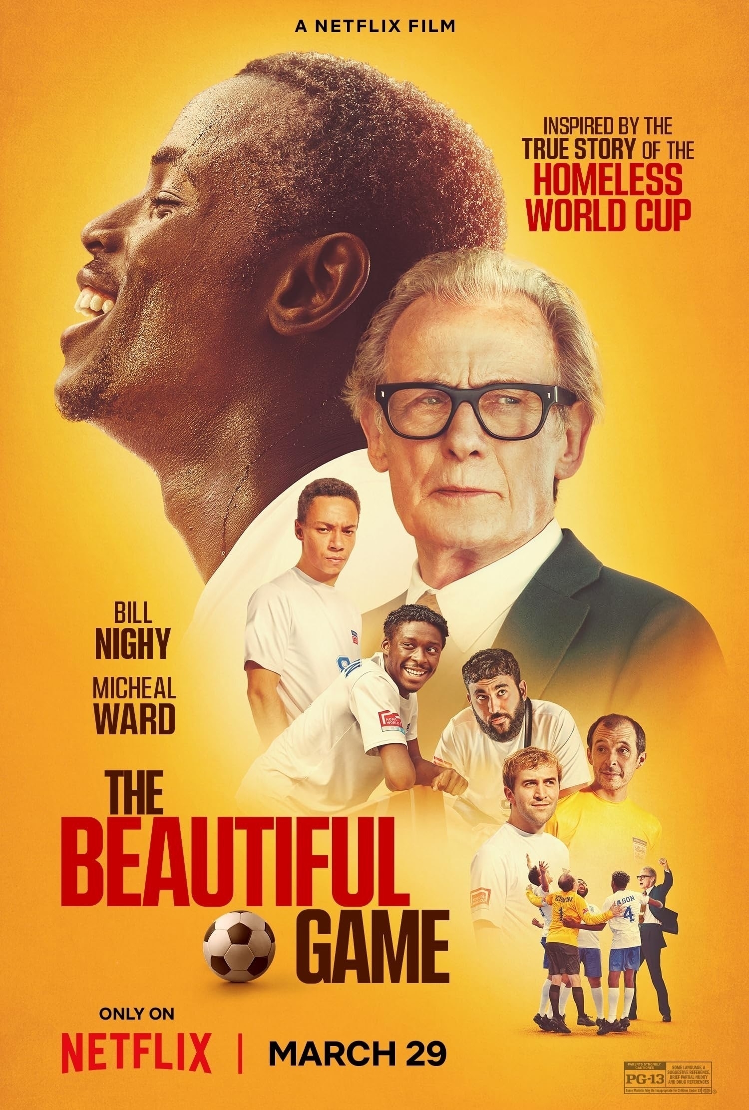 Movie poster: The Beautiful Game.