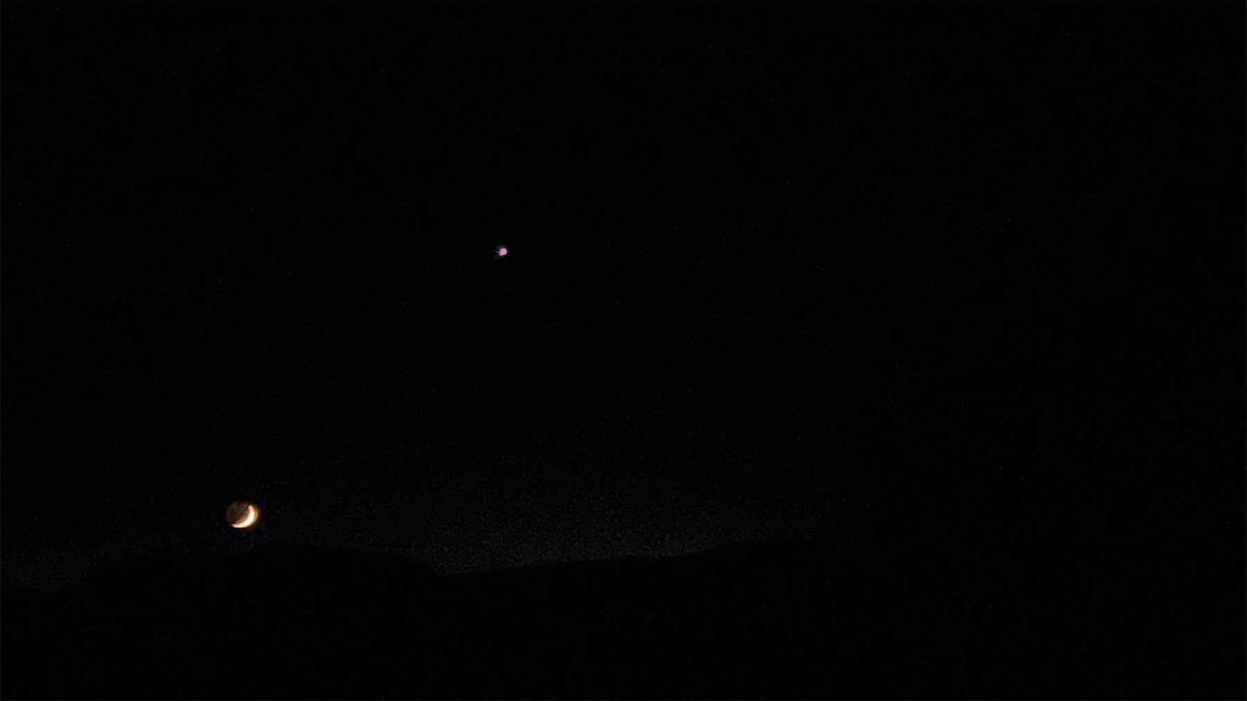 Moon and Venus.