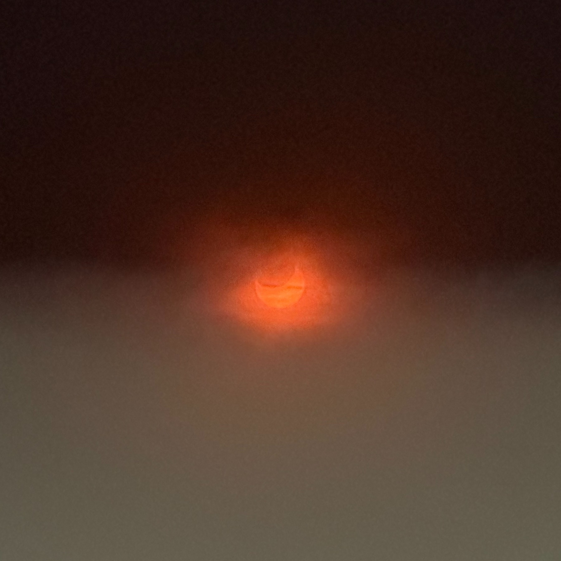 Partial eclipse.