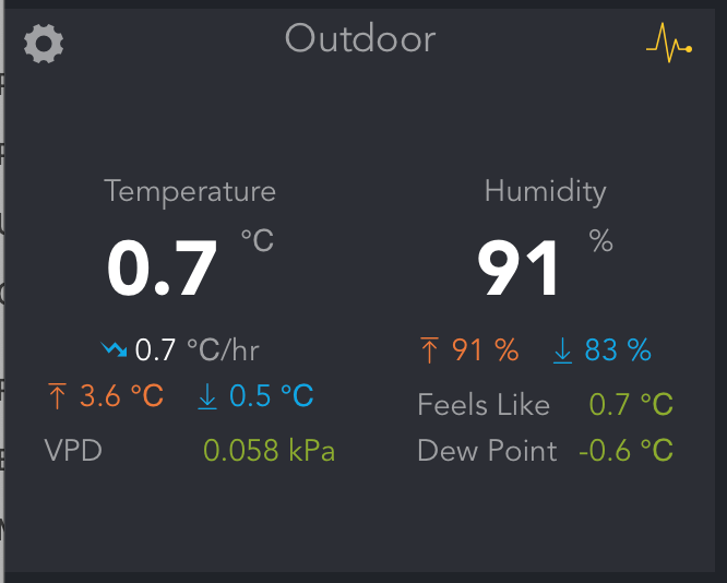 Screenshot shows a temperature of 0.7C.