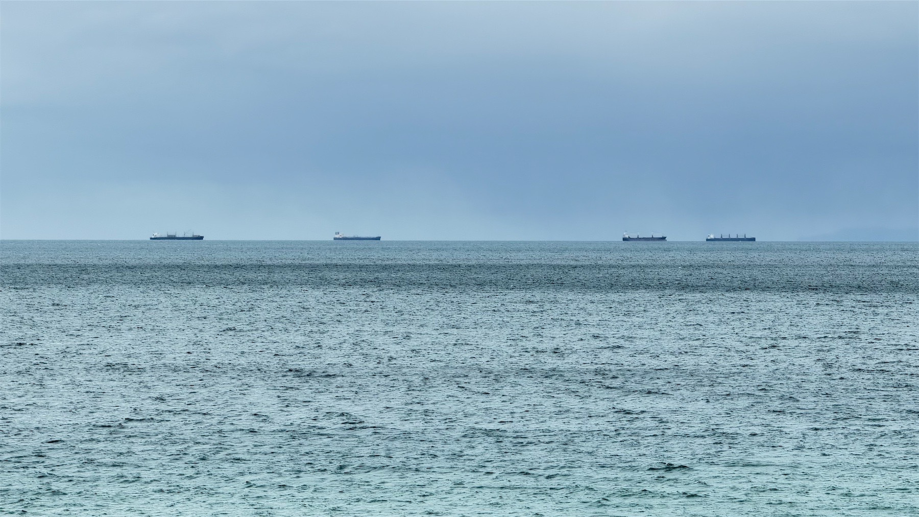 4 ships on the horizon.