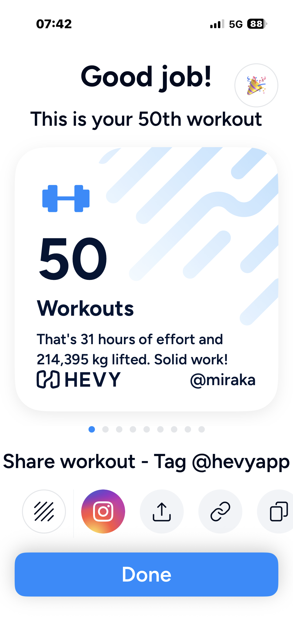 50 workouts screenshot.