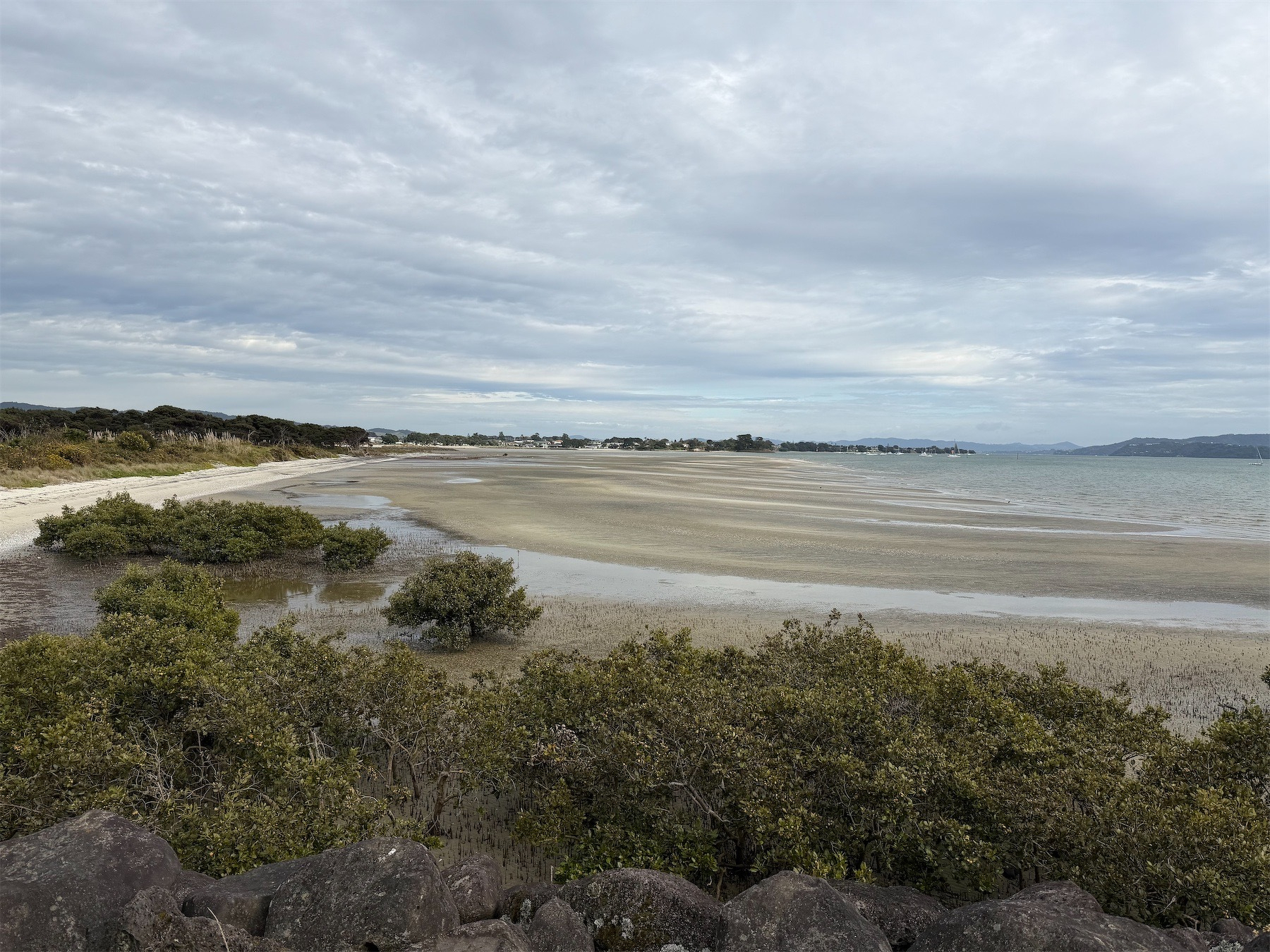 The Marsden Bay Reserve beach. 