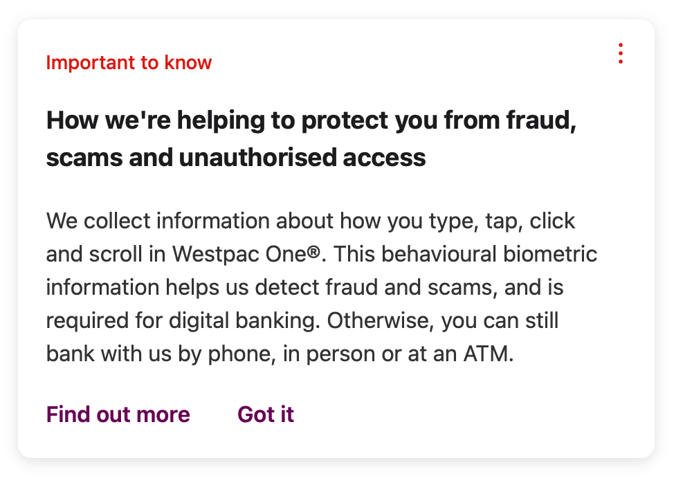 Info about using biometrics to prevent fraud and scams.