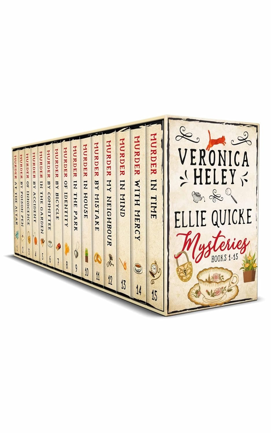 Book cover: Ellie Quicke Mysteries 1 to 15.