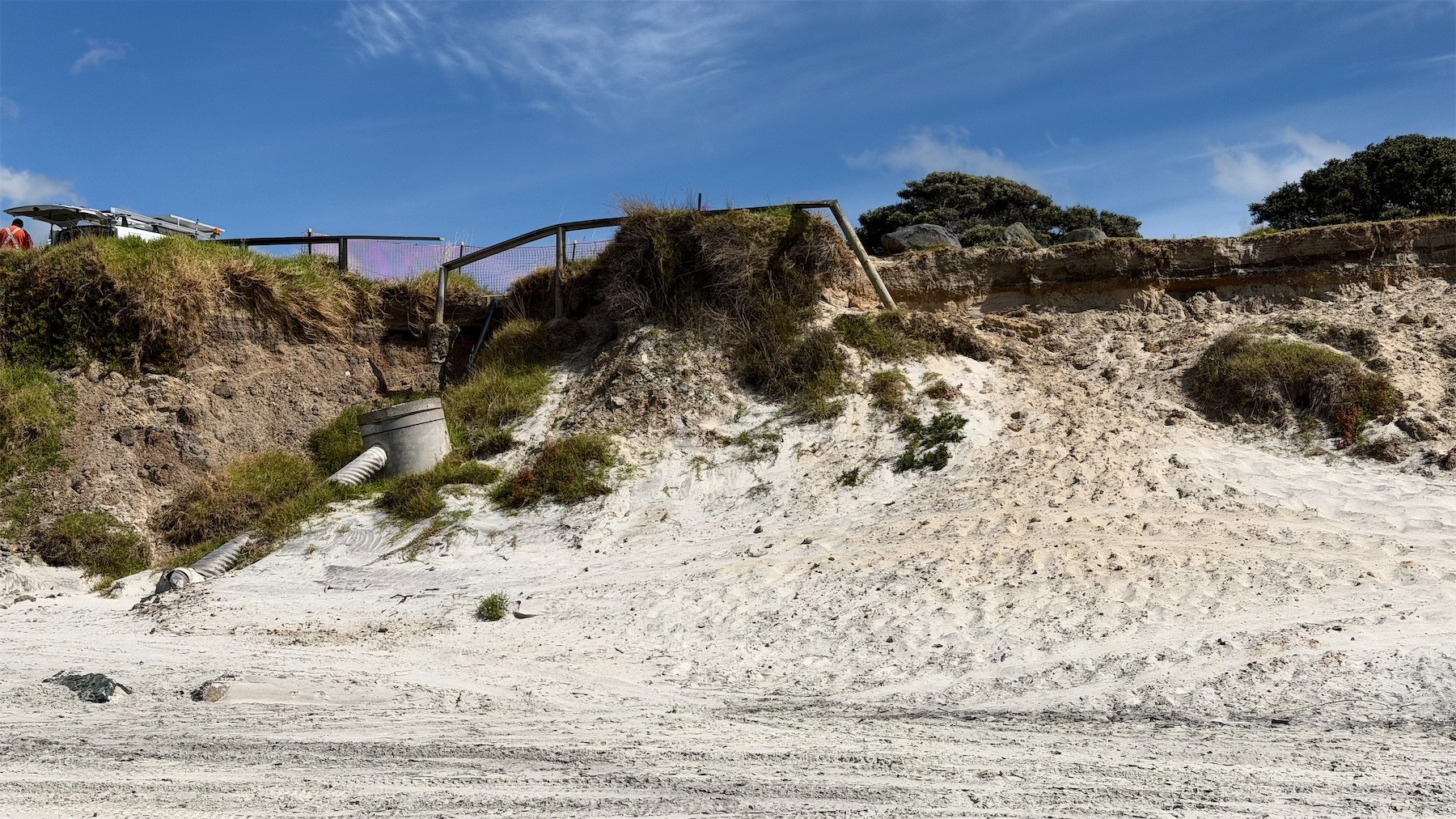 Erosion at Mair Road.