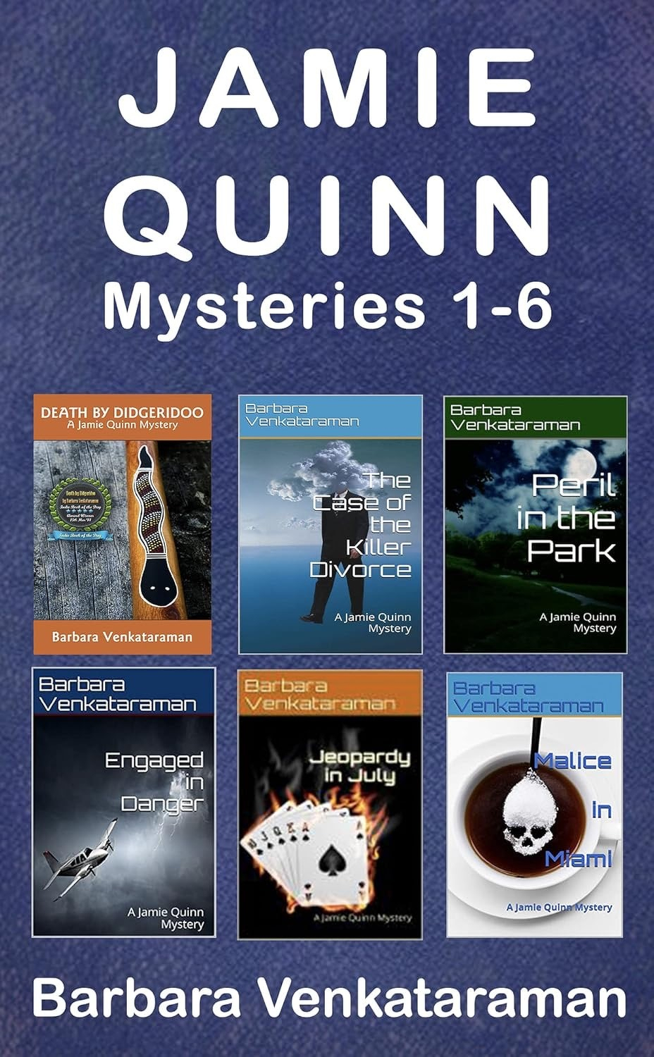 Book cover: Jamie Quinn Mysteries.