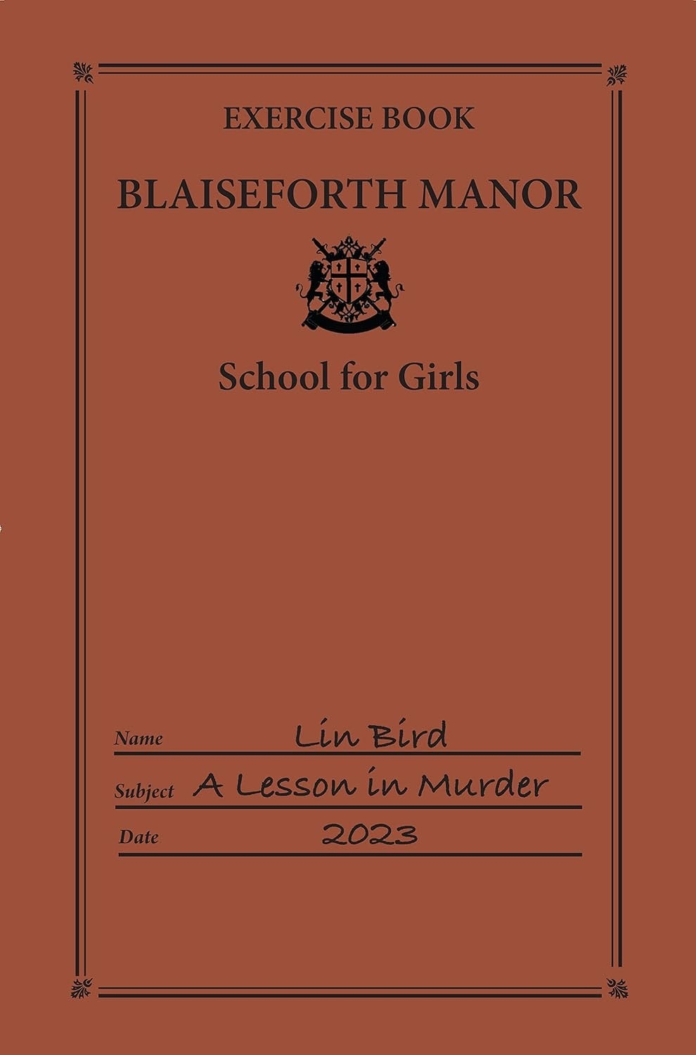 Book cover: Lesson in Murder.