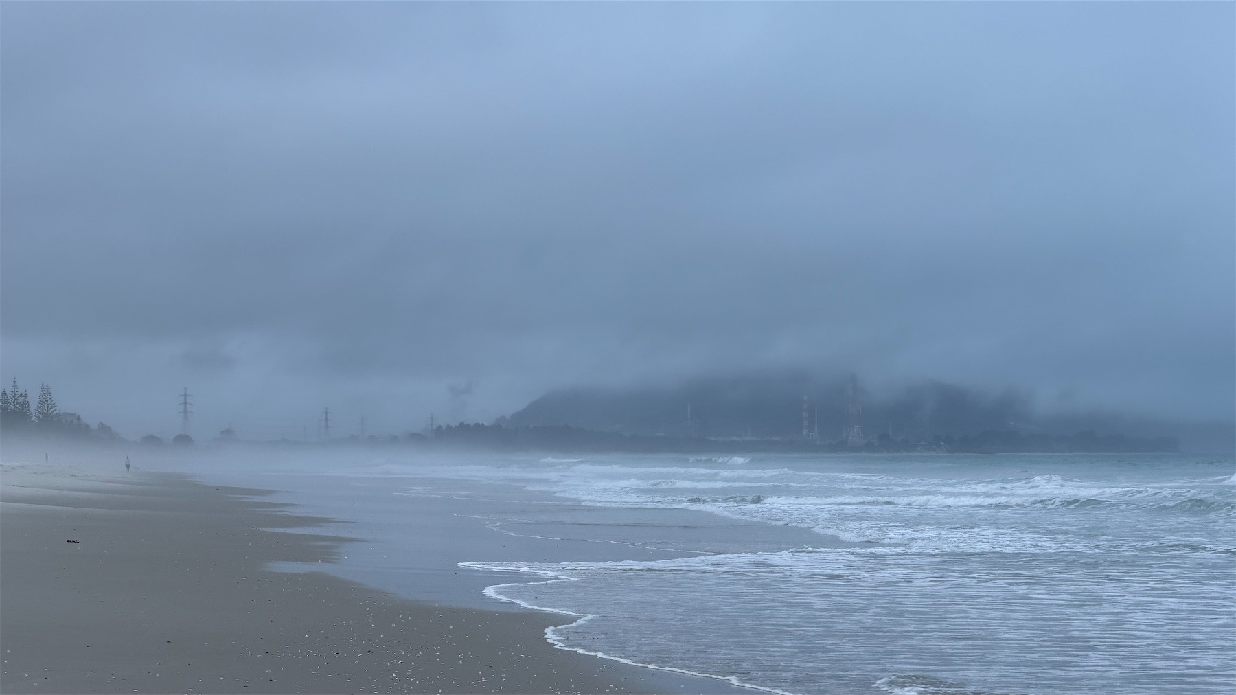 Moodymisty shoreline. 