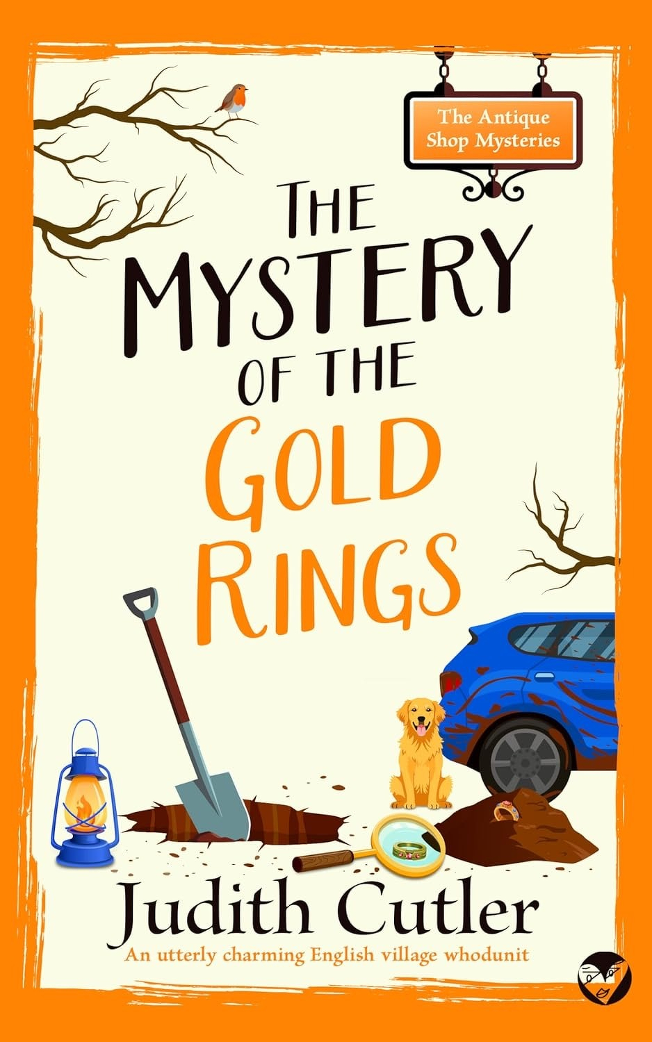 Book cover: Mystery of the Gold Rings.