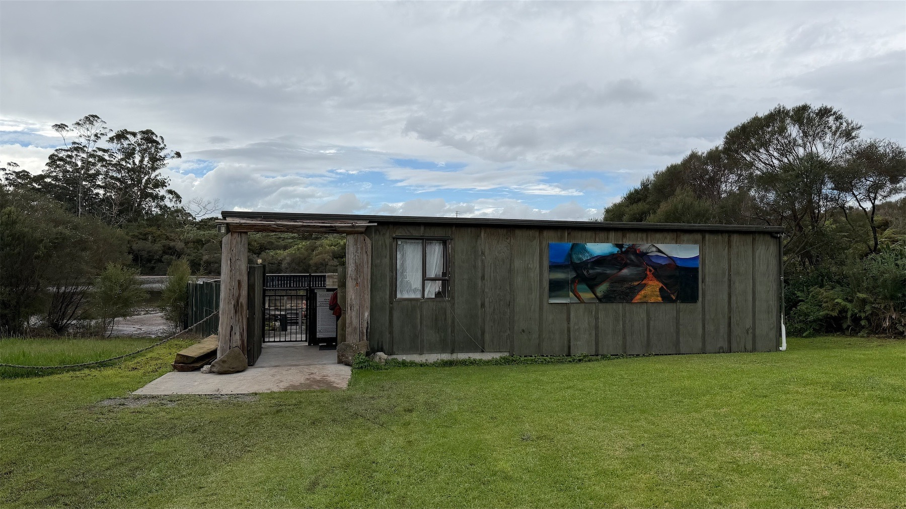 Ngawha Hot Springs building.