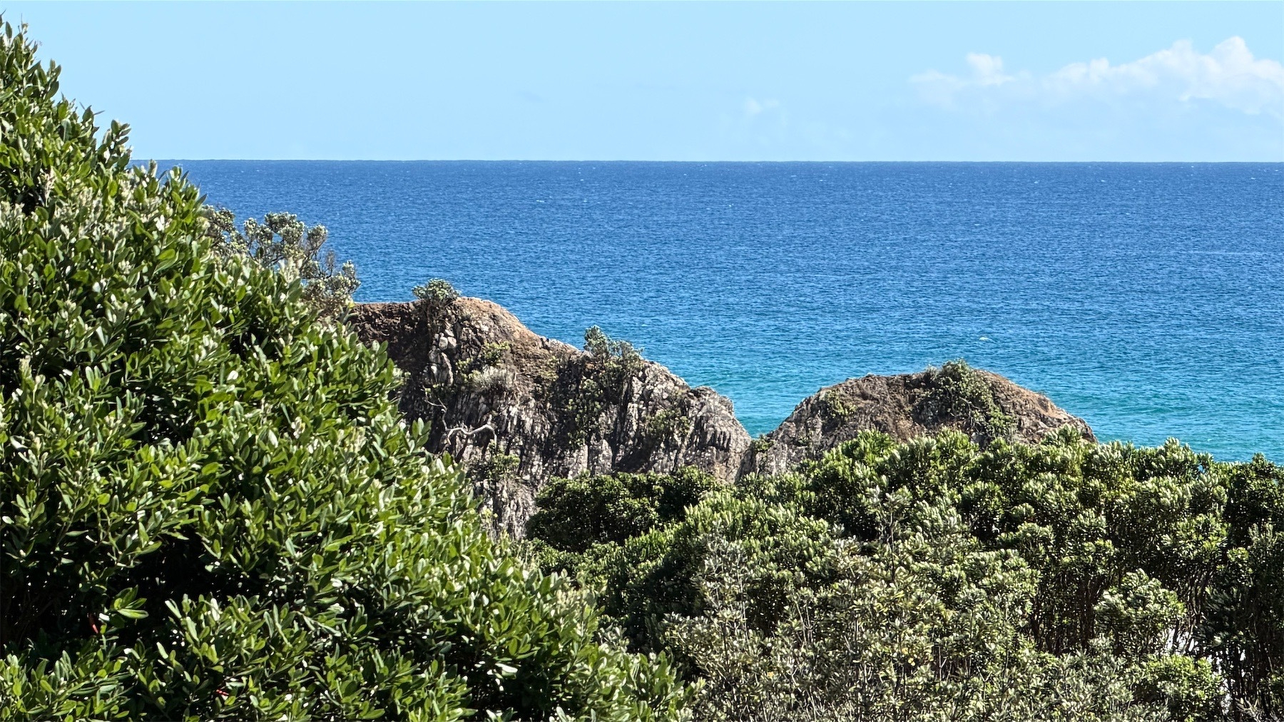 Rocky cliffs at Ocean beach.