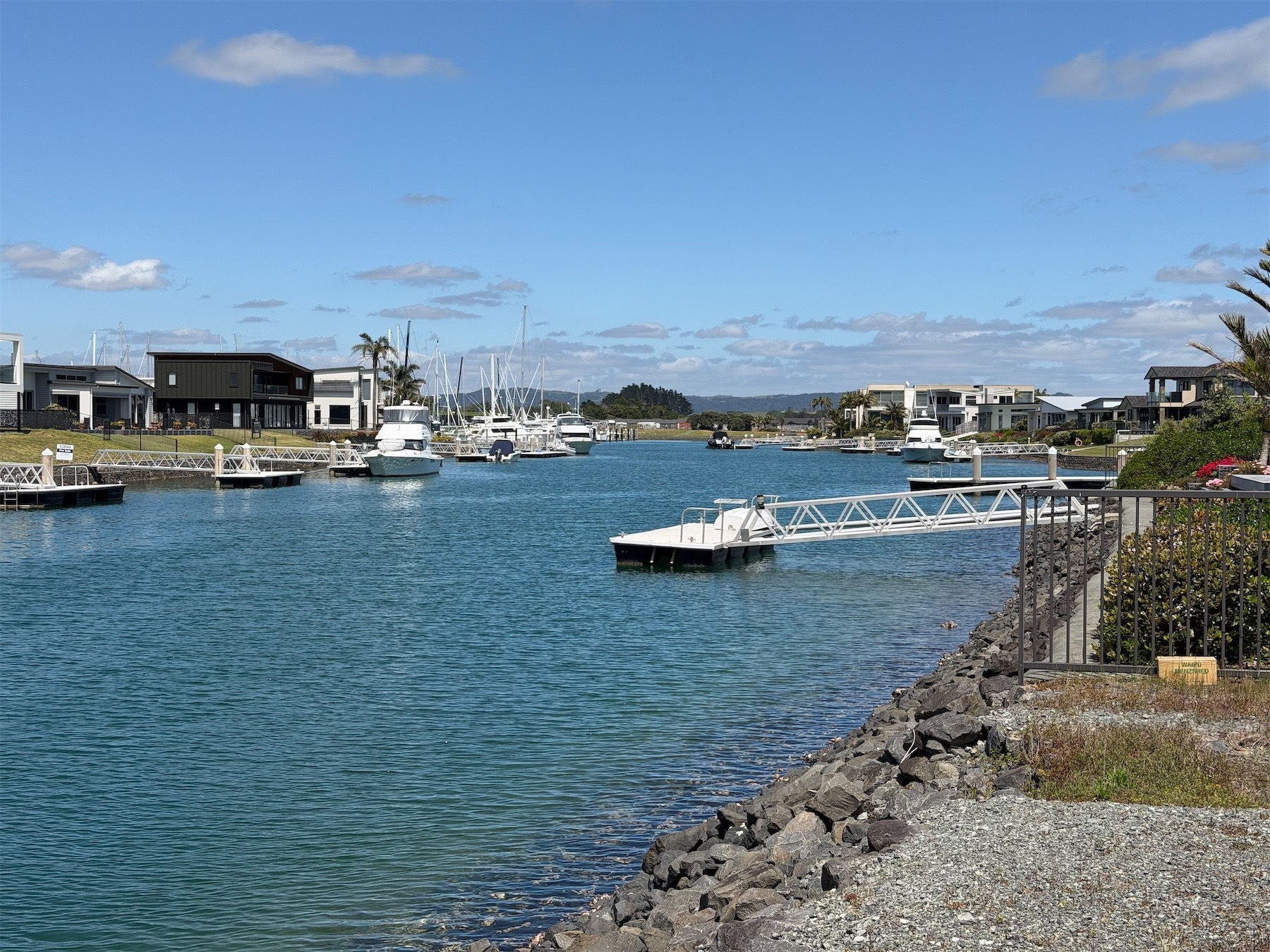 Private jetties.