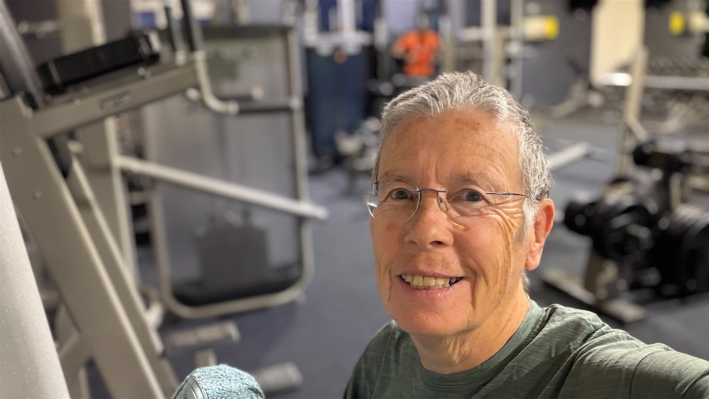 Selfie at gym.