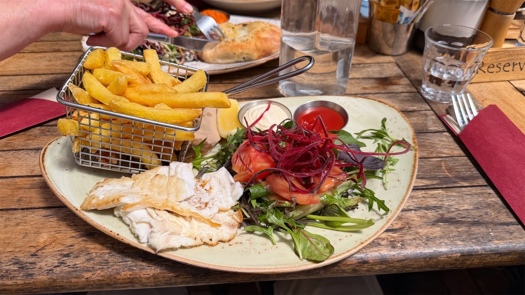 Snapper and chips.