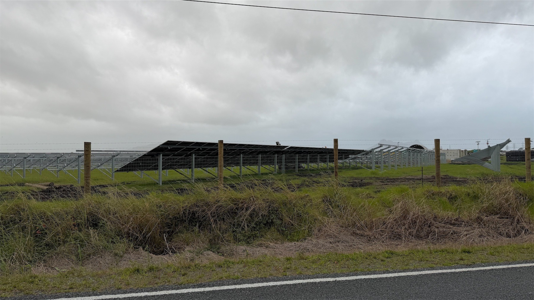 Solar panels from the rear.