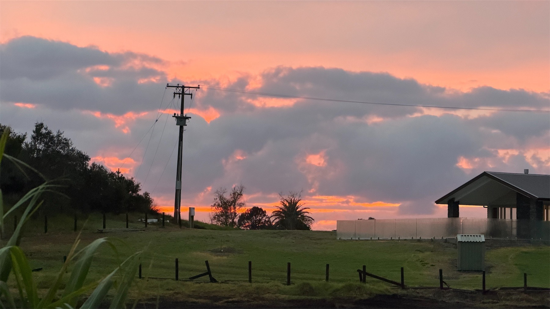 Sunrise sky.
