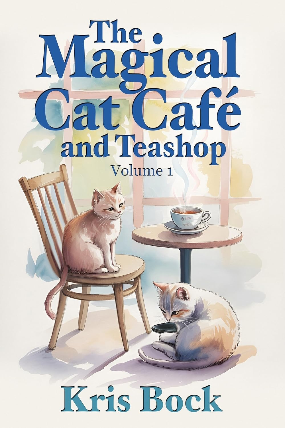 Book cover: The Magical Cat Café and Teashop.