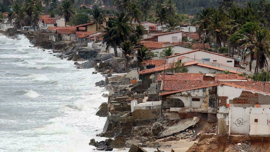 Houses at Baia da Traição in the state of Paraíba, just 2 hours north of Recife