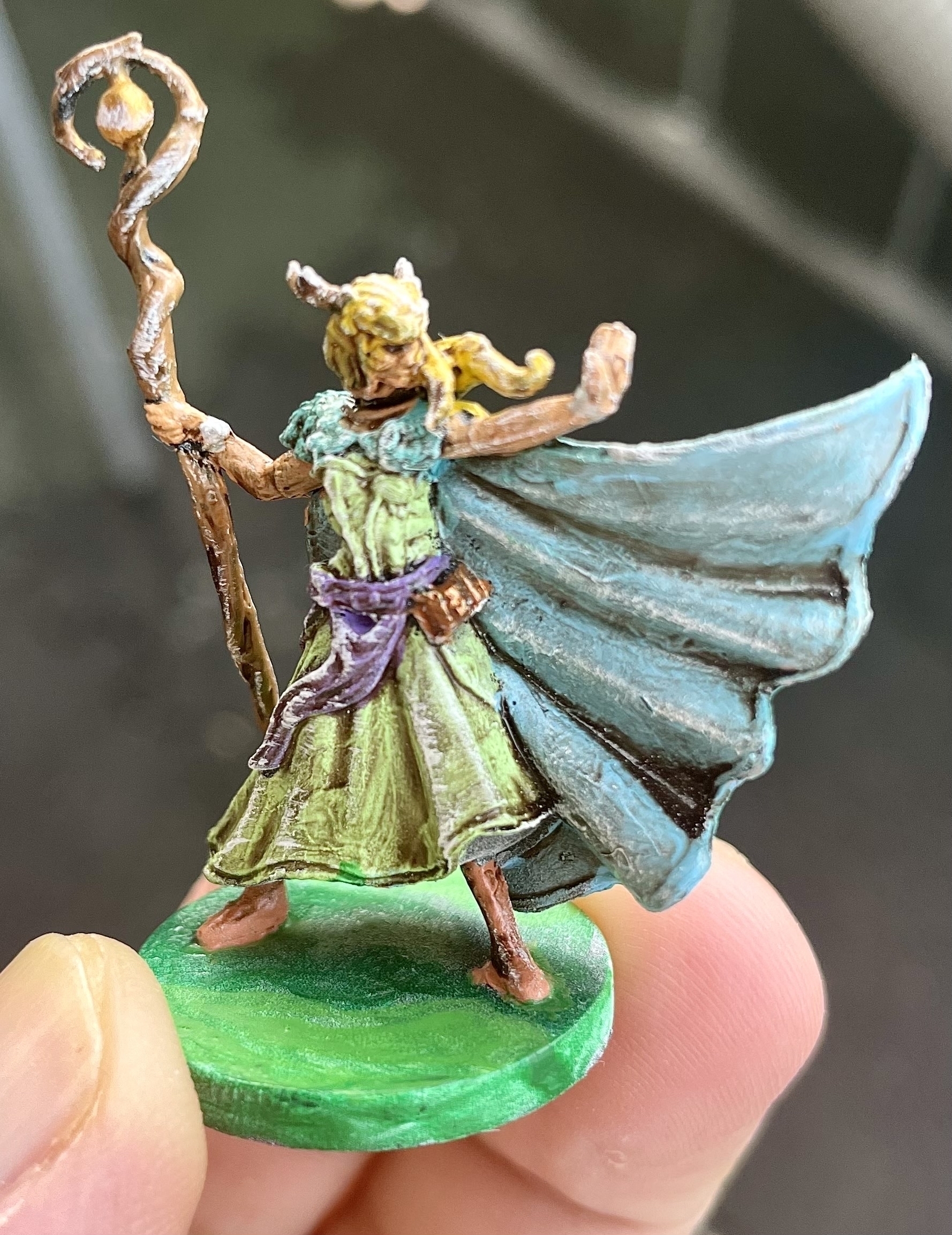 Druid painted by my seven years old daughter. 