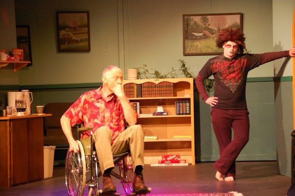 Corey in costume as Death