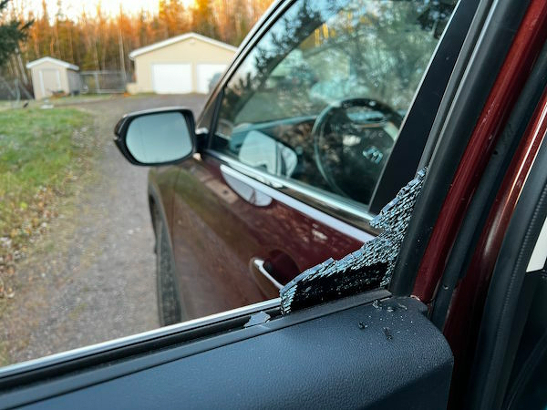 Smashed window