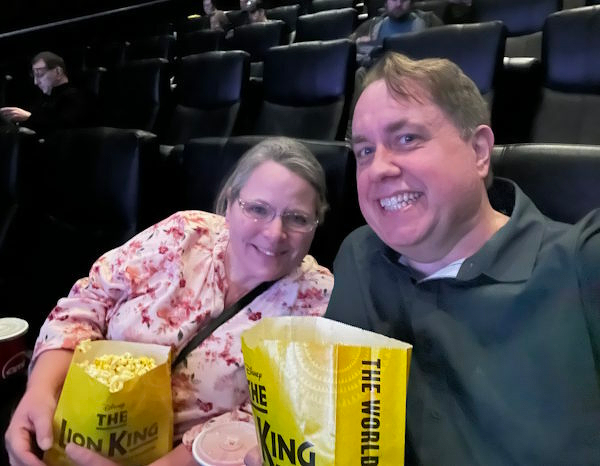 Jody and Justin at the cinema
