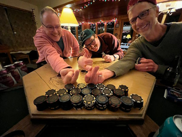 Poker night winnings