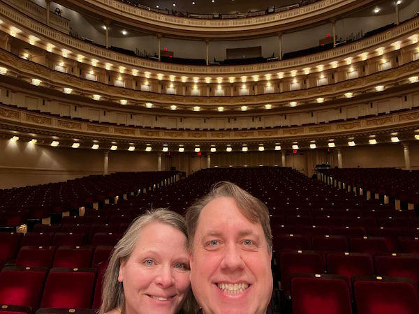 Jody and Justin in Carnegie Hall