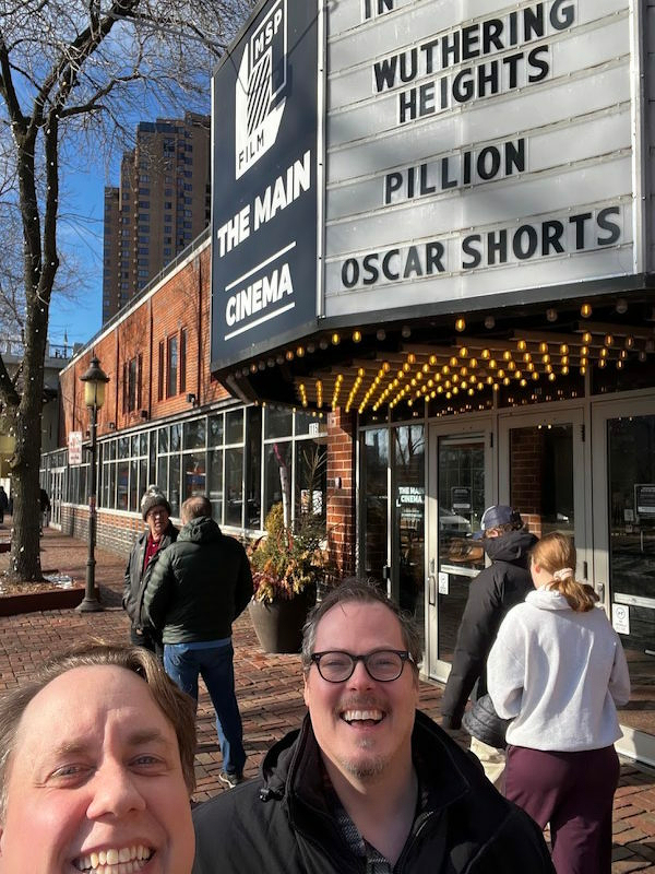 Justin and Jason outside The Main