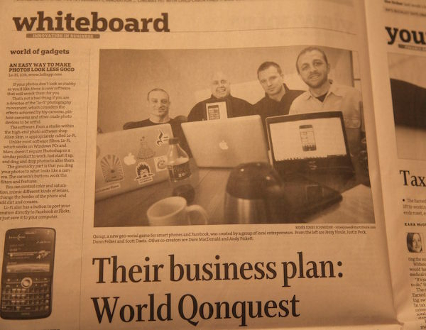 Star Tribune article about QONQR