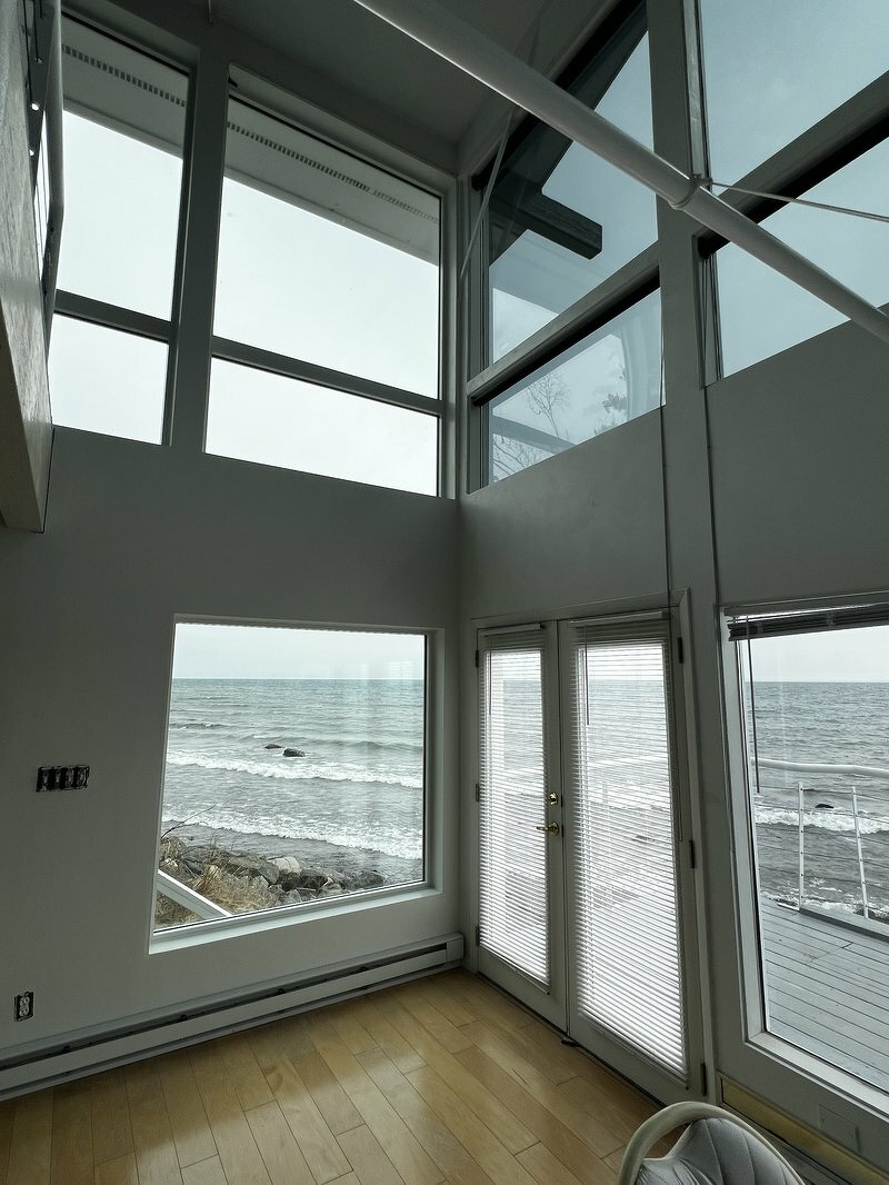 New windows installed - lake view