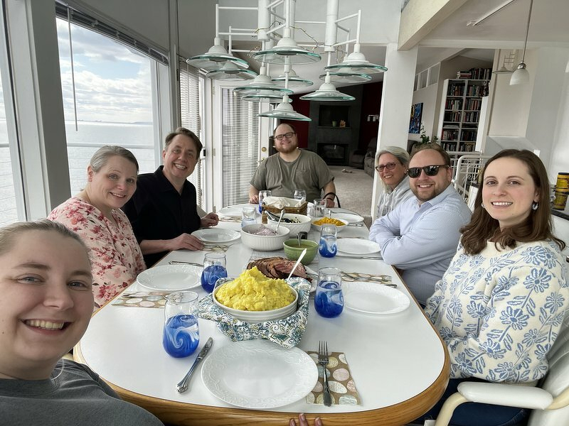 Easter dinner with family
