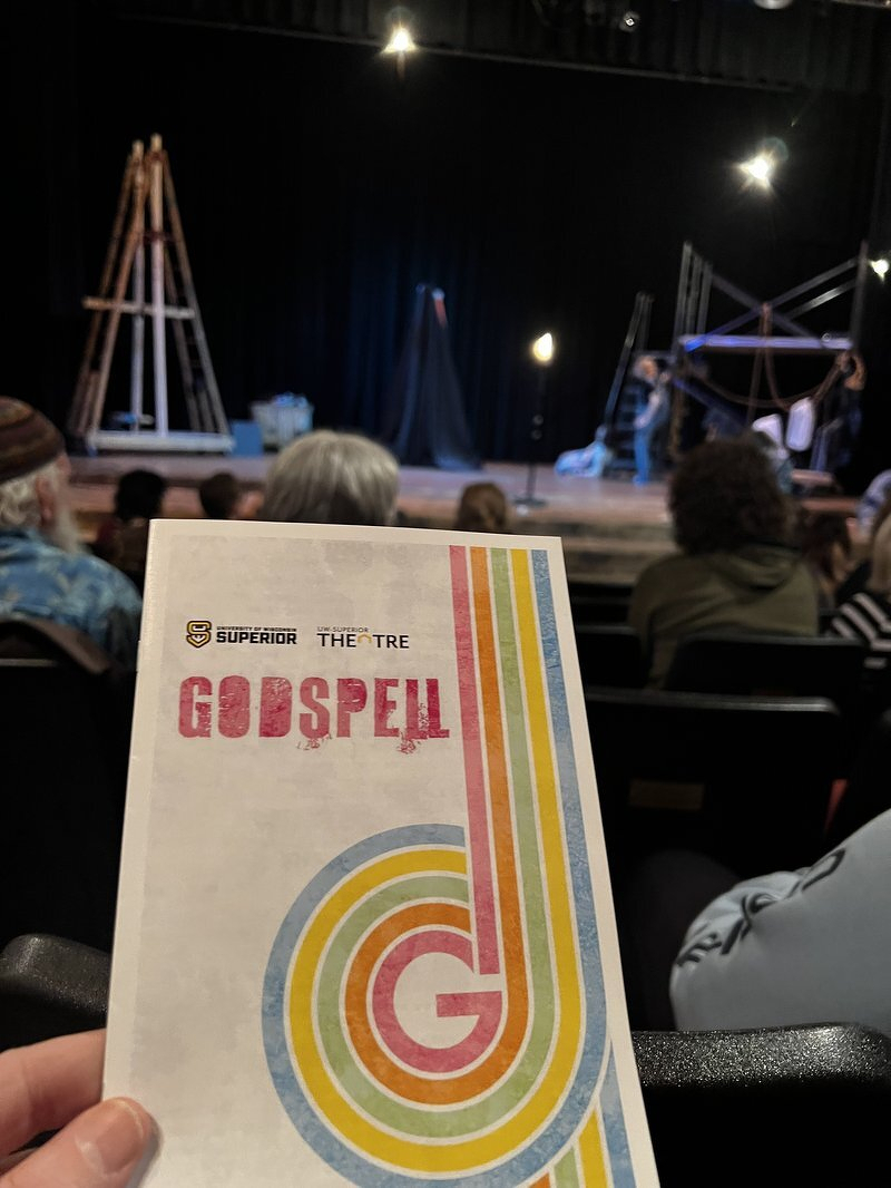 Godspell program at UW-Superior Theatre