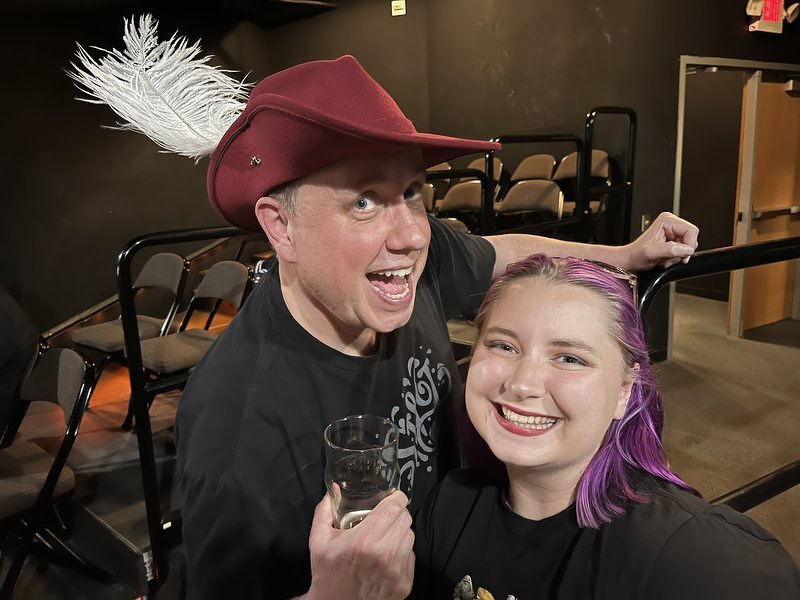 Justin and Kaylee at the theater